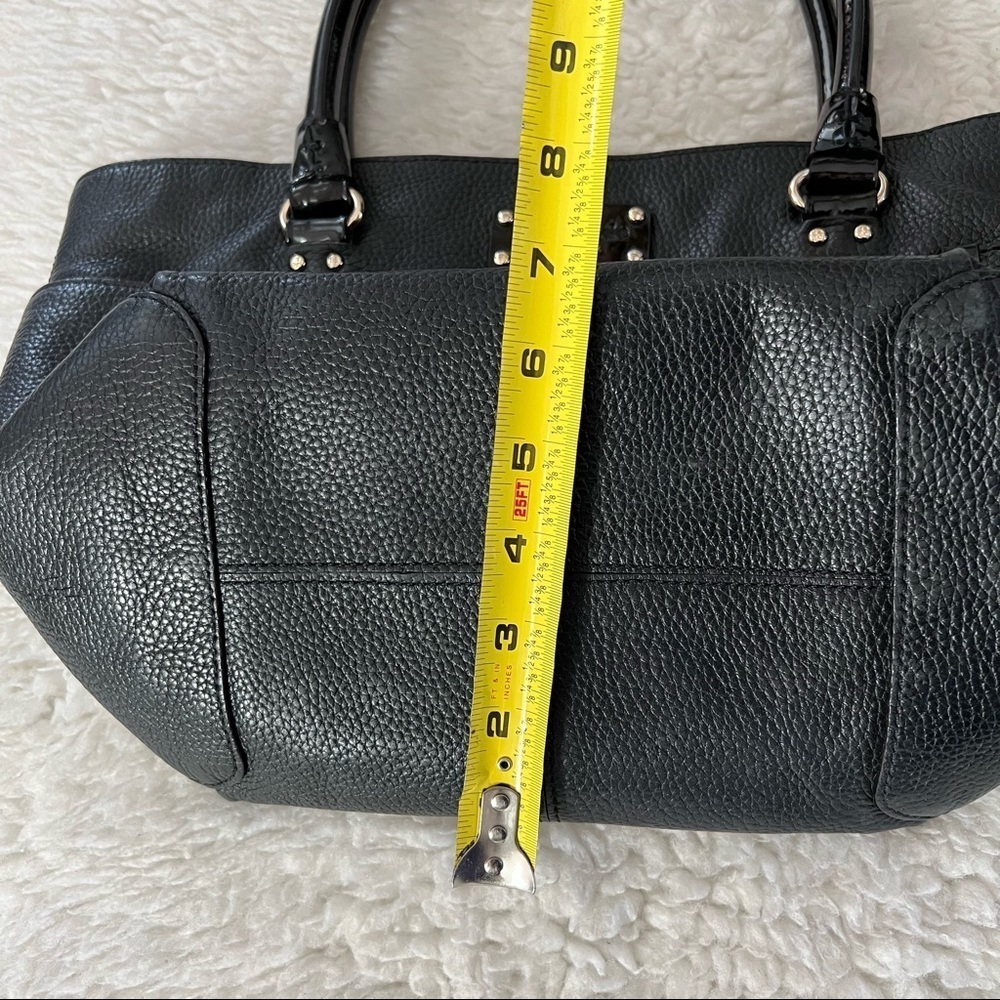 Kate Spade New York Pebbled Leather w/ patent leather Handles Satchel/Handbag - Picture 7 of 14
